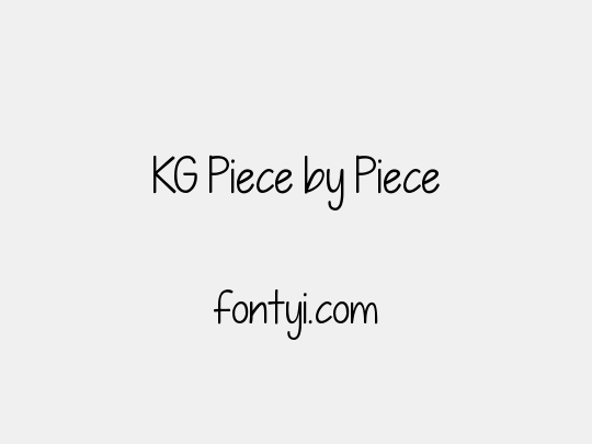 KG Piece by Piece