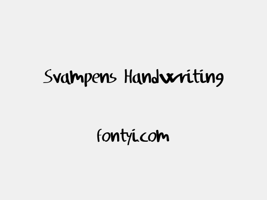 Svampens Handwriting