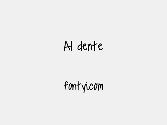 Al dente