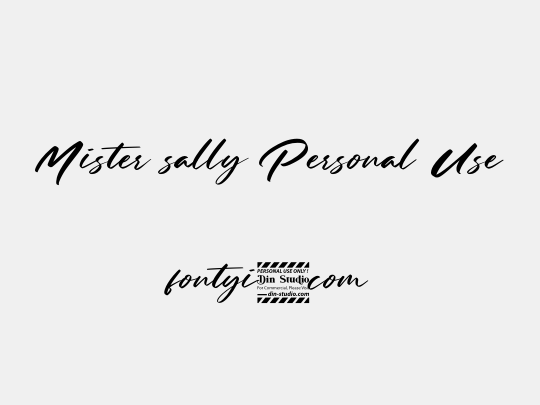 Mister sally Personal Use