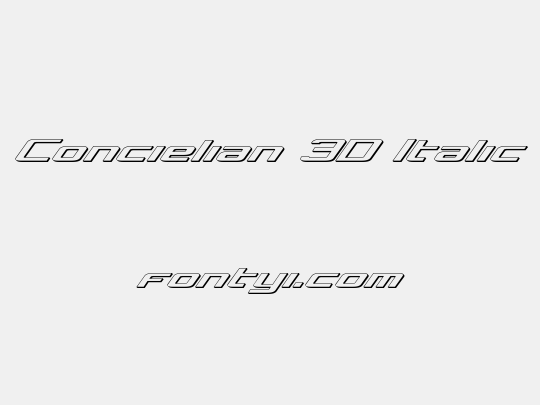 Concielian 3D Italic