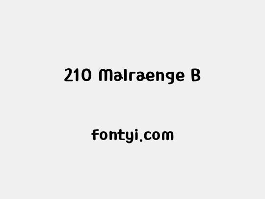 210 Malraenge B