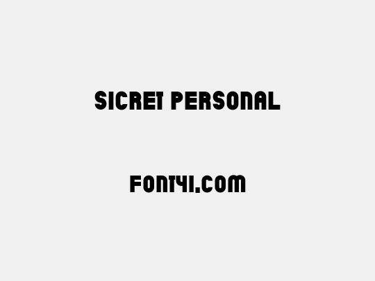 Sicret PERSONAL