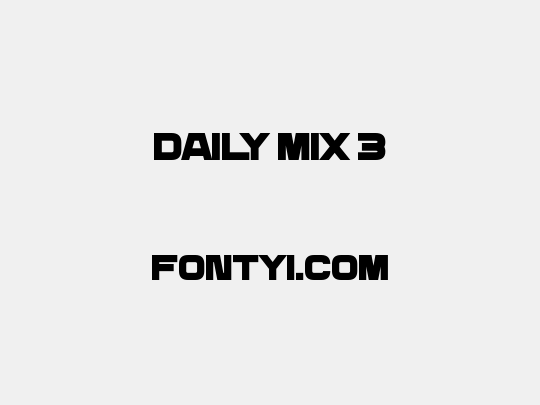 Daily Mix 3
