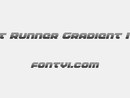 Front Runner Gradient Italic