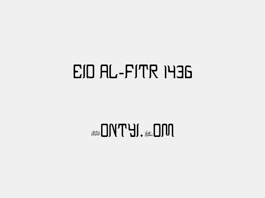 EID AL-FITR 1