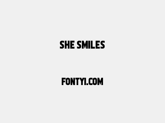 She Smiles