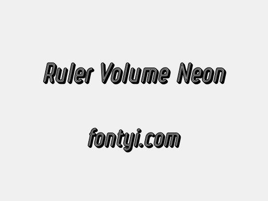 Ruler Volume Neon