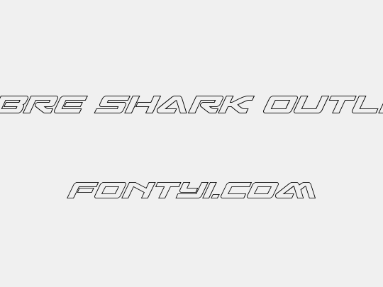 Sabre Shark Outline