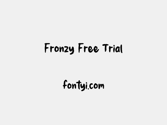 Fronzy Free Trial