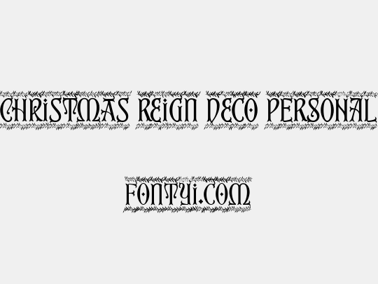 Christmas Reign Deco PERSONAL