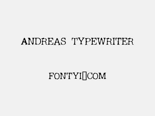 Andreas Typewriter