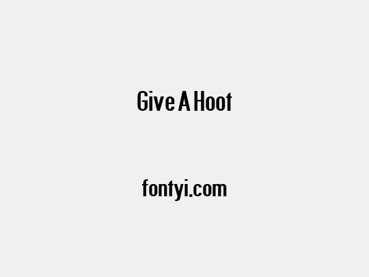 Give A Hoot