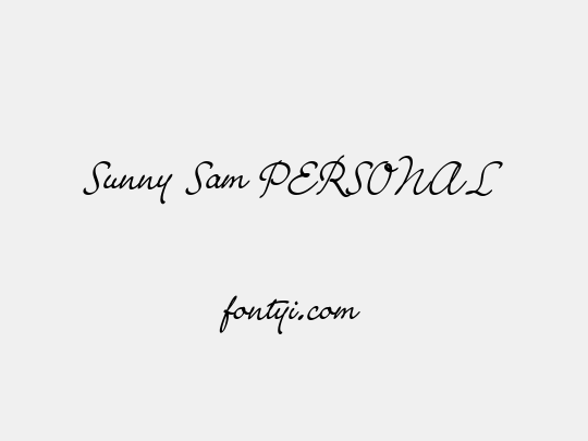 Sunny Sam PERSONAL