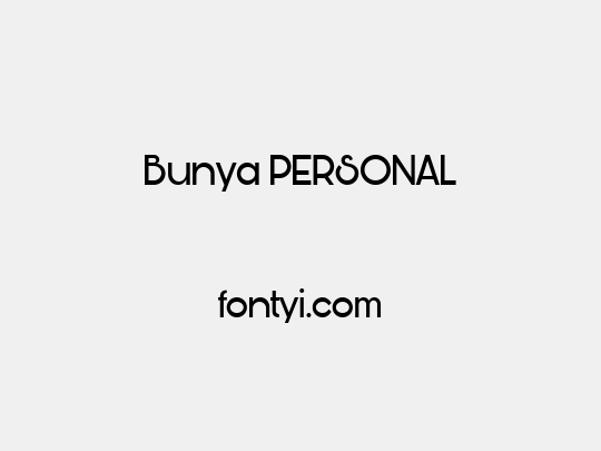 Bunya PERSONAL
