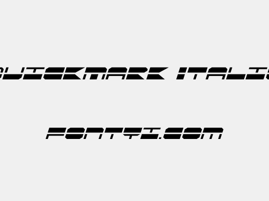 QuickMark Italic