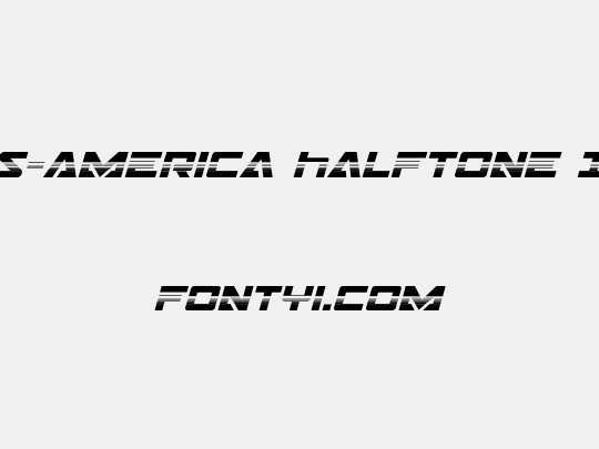Trans-America Halftone Italic