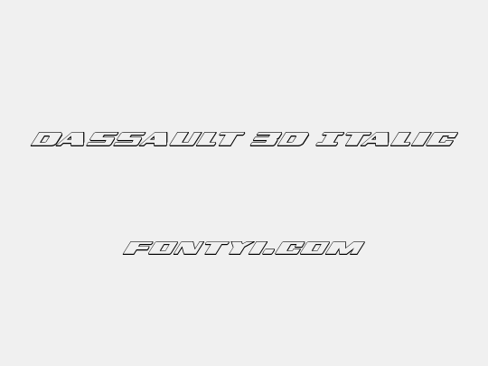 Dassault 3D Italic