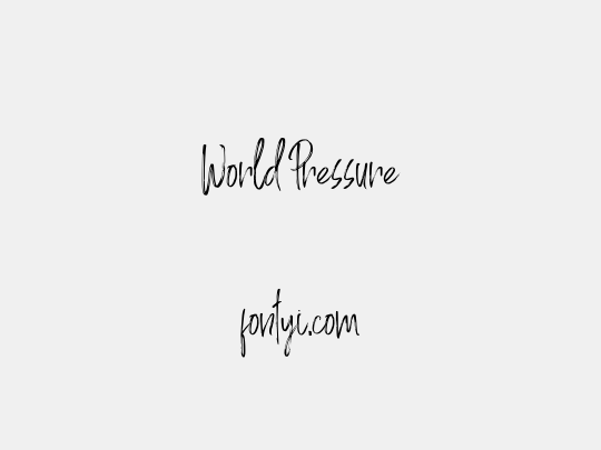World Pressure