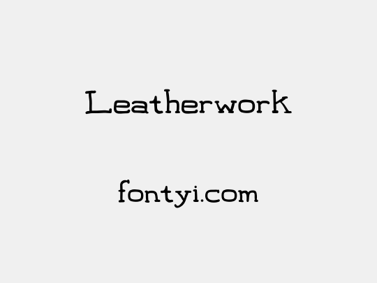 Leatherwork