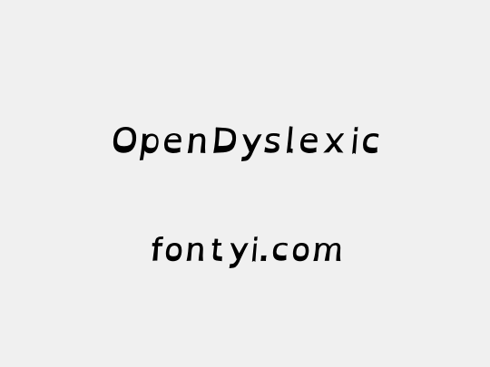 OpenDyslexic