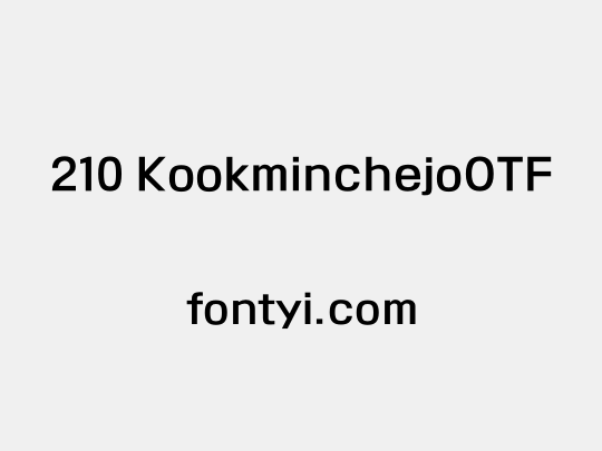 210 KookminchejoOTF