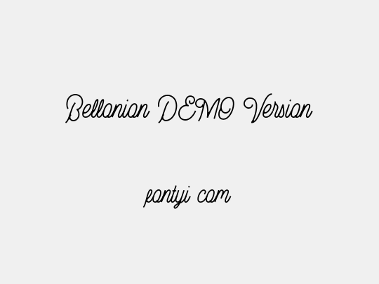 Bellonion DEMO Version