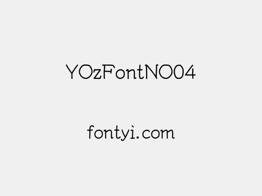 YOzFontNO04