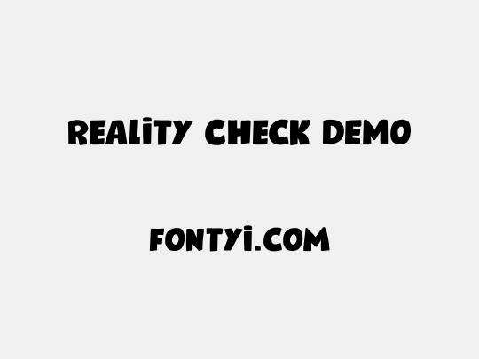 Reality Check DEMO