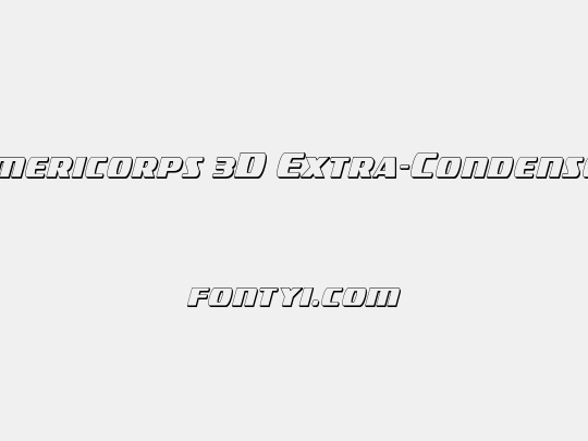 Americorps 3D Extra-Condensed