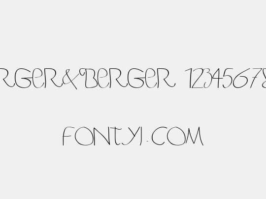 BERGER&BERGER 1234567890
