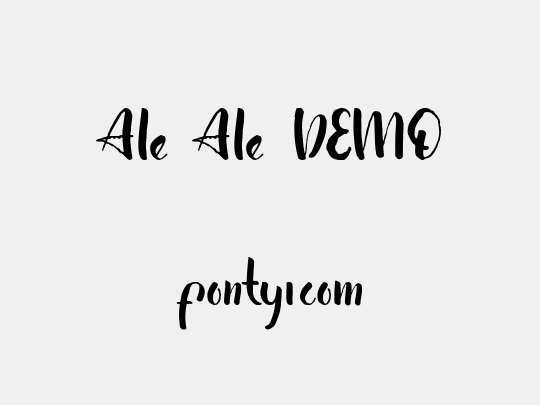 Ale Ale DEMO