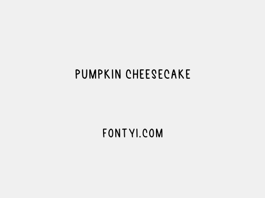 Pumpkin Cheesecake