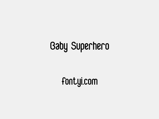 Baby Superhero