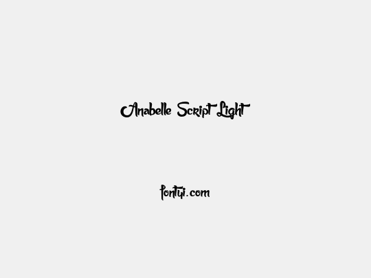 Anabelle Script Light