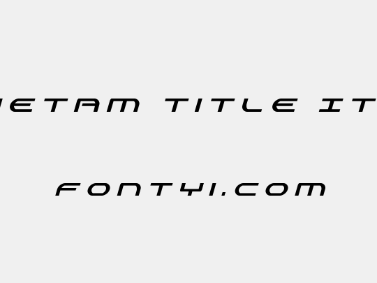 Antietam Title Italic