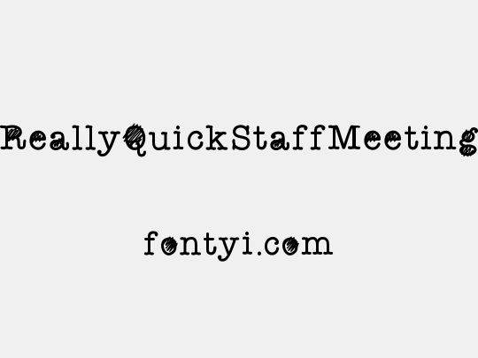 ReallyQuickStaffMeeting