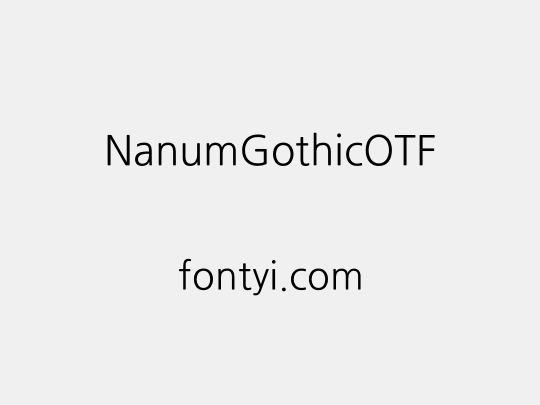 NanumGothicOTF