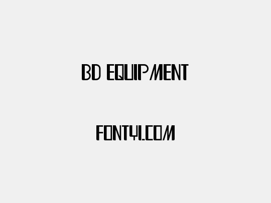 BD Equipment