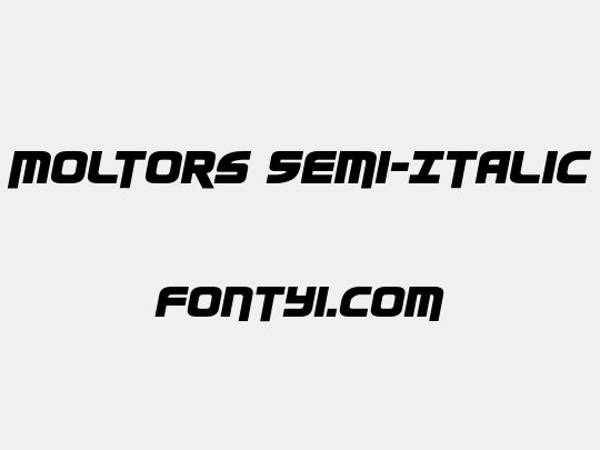 Moltors Semi-Italic