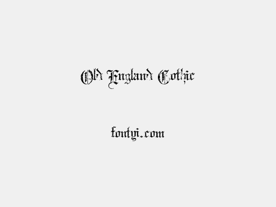 Old England Gothic