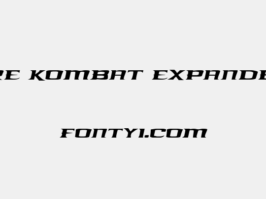 Kreature Kombat Expanded Italic
