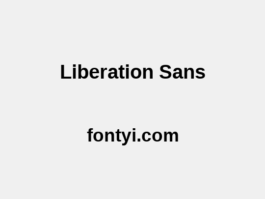 Liberation Sans