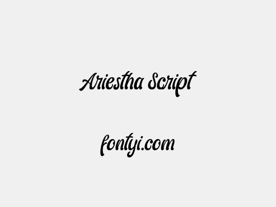 Ariestha Script