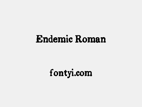 Endemic Roman