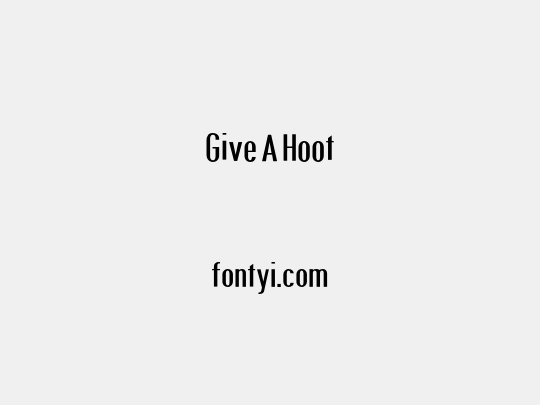 Give A Hoot