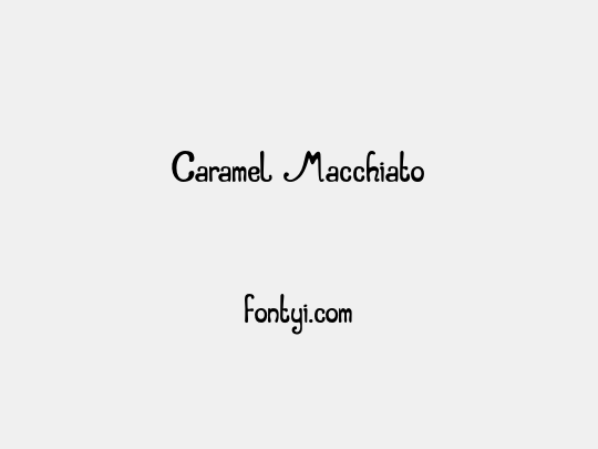 Caramel Macchiato