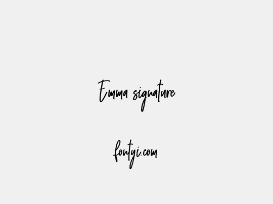 Emma signature
