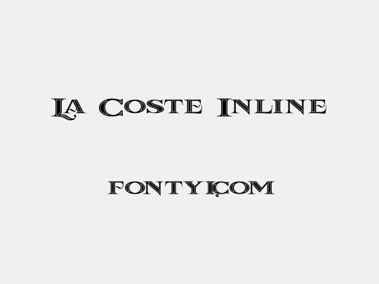 La Coste Inline