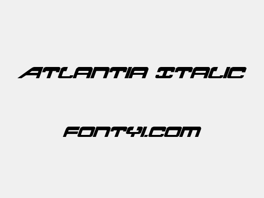 Atlantia Italic
